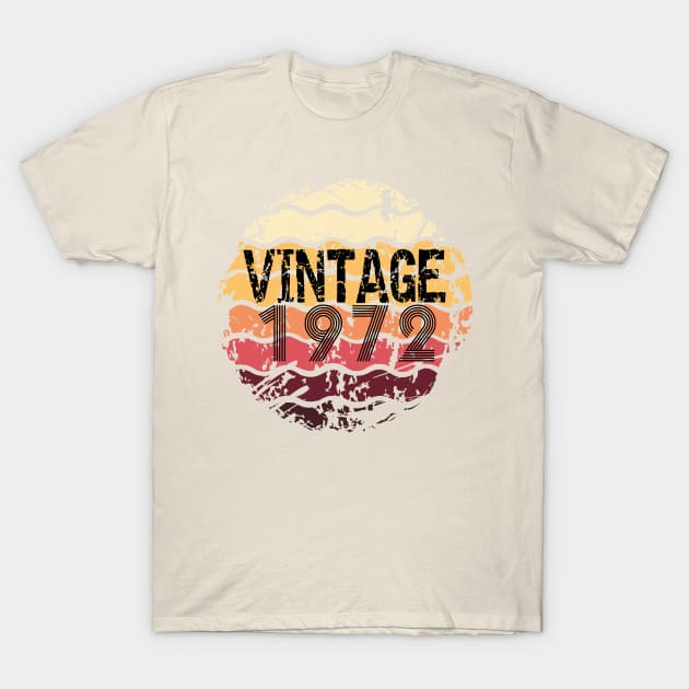 Happy Birthday 1972 T-Shirt by CreatingChaos